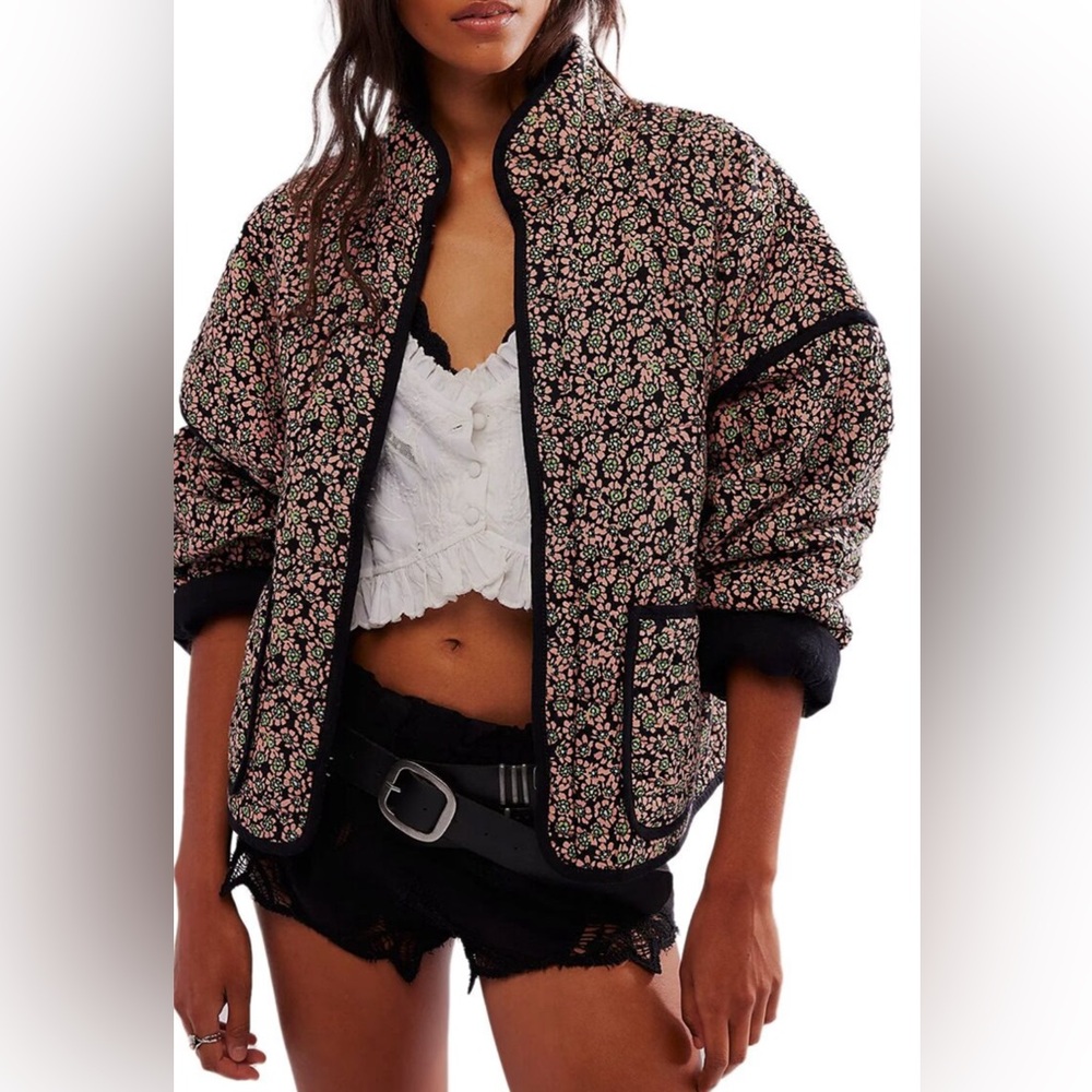 Free People Chloe Jacket Midnight Combo XS NWT